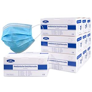HD Fitness H&D MedeCare LTMS160 Masque Facial Médical 3 Couches Masque Chirurgical Jetable Protection Respiratoire Triple Couche – Lot de 160 Masques bleus - Publicité HD Fitness H&D MedeCare LTMS160 Masque Facial Médical 3 Couches Masque Chirurgical Jetable Protection Respiratoire Triple Couche – Lot de 160 Masques bleus - Publicité