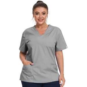 JONATHAN UNIFORM Blouse Medicale Femme Couleur 3 Poches Tenue Infirmiere Professionnelle, Vêtements Médicals Tenue Aide Soignante Medecin Dentiste (Gris, L) - Publicité JONATHAN UNIFORM Blouse Medicale Femme Couleur 3 Poches Tenue Infirmiere Professionnelle, Vêtements Médicals Tenue Aide Soignante Medecin Dentiste (Gris, L) - Publicité