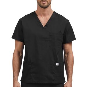 JONATHAN UNIFORM Blouse Médicale Homme Coton 3 Poches Tenue Médecin Manches Courtes, V Col Vêtements Médicaux Tunique Medicale Homme (Noir, XL) - Publicité JONATHAN UNIFORM Blouse Médicale Homme Coton 3 Poches Tenue Médecin Manches Courtes, V Col Vêtements Médicaux Tunique Medicale Homme (Noir, XL) - Publicité