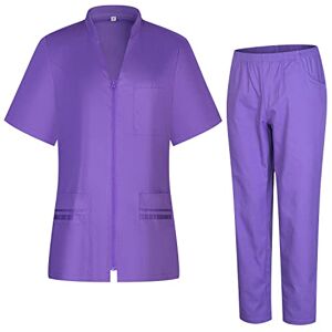 Misemiya Uniform Scrub Set Unisexe Uniforme médical avec Haut et Pantalon 712-8312 Medium, Lilas - Publicité Misemiya Uniform Scrub Set Unisexe Uniforme médical avec Haut et Pantalon 712-8312 Medium, Lilas - Publicité