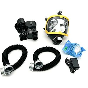 Toplionace Masque de Protection Respiratoire Masque à Gaz à Masque Facial à Adduction D'air Alimenté Par Débit Constant Électrique (Jaune) - Publicité Toplionace Masque de Protection Respiratoire Masque à Gaz à Masque Facial à Adduction D'air Alimenté Par Débit Constant Électrique (Jaune) - Publicité