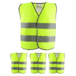DASHUAIGE 4 Pièces Gilet Hi-Vis Réfléchissant Haute Visibilité Pour Enfants, Gilets De Sécurité Haute Visibilité, Gilet Jaune Réfléchissant Oui Nuit Marche Idéale Pour Garçons Et Filles (L) - Publicité DASHUAIGE 4 Pièces Gilet Hi-Vis Réfléchissant Haute Visibilité Pour Enfants, Gilets De Sécurité Haute Visibilité, Gilet Jaune Réfléchissant Oui Nuit Marche Idéale Pour Garçons Et Filles (L) - Publicité