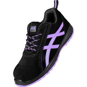 ACE Aurora Chaussures de Travail pour Femmes Chaussures de sécurité Sportives pour Le Travail S1 SRA Noir/Lilas 37 - Publicité