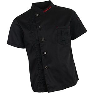 Sharplace Blouse de Cuisinier Sergé Veste de Cuisinier Unisexe Manches Courtes,Noir 2XL - Publicité Sharplace Blouse de Cuisinier Sergé Veste de Cuisinier Unisexe Manches Courtes,Noir 2XL - Publicité