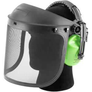 STAHLWERK Combinaison de protection faciale et auditive EN352 EN1731 Visière de protection Casque forestier Casque de protection Protection des yeux Masque de protection - Publicité STAHLWERK Combinaison de protection faciale et auditive EN352 EN1731 Visière de protection Casque forestier Casque de protection Protection des yeux Masque de protection - Publicité