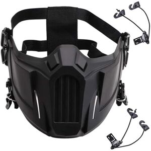 Lishuyeh Demi-Masques faciaux Airsoft Masques de Protection Tactiques Demi-Visage Masque de Paintball Airsoft Anti buée pour Halloween Cosplay Film Props CS Game Hunting Activités de Plein air - Publicité Lishuyeh Demi-Masques faciaux Airsoft Masques de Protection Tactiques Demi-Visage Masque de Paintball Airsoft Anti buée pour Halloween Cosplay Film Props CS Game Hunting Activités de Plein air - Publicité