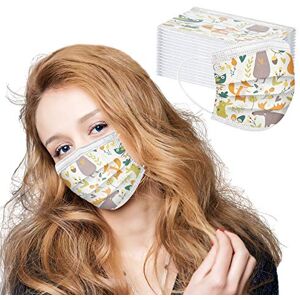PEKLOKIW 50 Pièces Masque Facial Adulte Protection jetable de la Bouche et du Nez avec Motif Papillon Imprimé Bandana Masque 3 Plis Contre la poussière Foulards en Tissu Multifonctionnel Foulards (#25) - Publicité PEKLOKIW 50 Pièces Masque Facial Adulte Protection jetable de la Bouche et du Nez avec Motif Papillon Imprimé Bandana Masque 3 Plis Contre la poussière Foulards en Tissu Multifonctionnel Foulards (#25) - Publicité