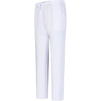 Misemiya Pantalons Unisex Taille Elastique Uniforme DE Travail Clinique HÔPITAL Nettoyage VÉTÉRINAIRE SANTÉ HÔTELLERIE 6802 Medium, Blanc 68 - Publicité Misemiya Pantalons Unisex Taille Elastique Uniforme DE Travail Clinique HÔPITAL Nettoyage VÉTÉRINAIRE SANTÉ HÔTELLERIE 6802 Medium, Blanc 68 - Publicité