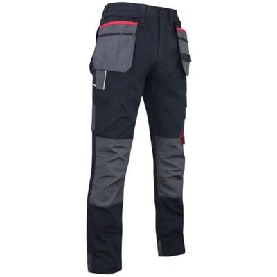 LMA WORKWEAR 1880 Pantalon de Travail Renforcé avec Poches Genouillères 1378 MINERAI Bicolore, Ultra-Résistant, Pratique avec Ses Poches Outils Amovibles Idéal BTP, Industrie, Artisanat - Publicité LMA WORKWEAR 1880 Pantalon de Travail Renforcé avec Poches Genouillères 1378 MINERAI Bicolore, Ultra-Résistant, Pratique avec Ses Poches Outils Amovibles Idéal BTP, Industrie, Artisanat - Publicité