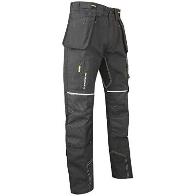 LMA WORKWEAR 1880 LMA Lebeurre Pantalon de travail canvas avec poches genouillères ETABLI Gris Carbone - Publicité LMA WORKWEAR 1880 LMA Lebeurre Pantalon de travail canvas avec poches genouillères ETABLI Gris Carbone - Publicité