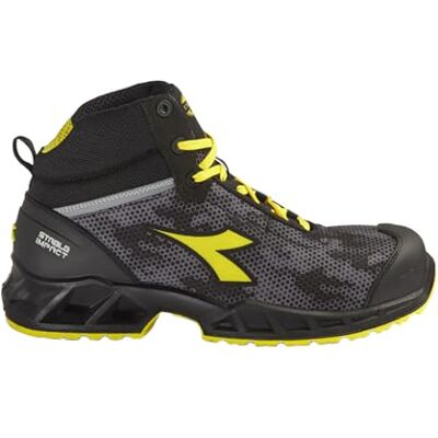 Diadora Utility Chaussures de sécurité Hautes Shark Stable Impact S3S FO SR SC ESD Noir/Gris/Jaune 42 Chaussures de sécurité - Publicité Diadora Utility Chaussures de sécurité Hautes Shark Stable Impact S3S FO SR SC ESD Noir/Gris/Jaune 42 Chaussures de sécurité - Publicité