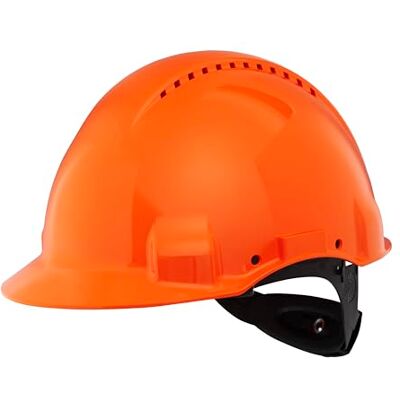 3M Casque de sécurité G3000 orange, ventilé, avec harnais à crémaillère et basane synthétique - Publicité 3M Casque de sécurité G3000 orange, ventilé, avec harnais à crémaillère et basane synthétique - Publicité