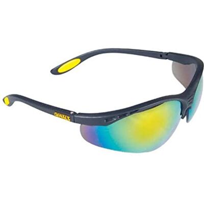 DeWalt Reinforcer DPG58 Safety Eyewear Black/Fire Mirror/Yellow - Publicité DeWalt Reinforcer DPG58 Safety Eyewear Black/Fire Mirror/Yellow - Publicité