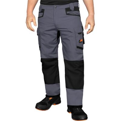 ACE Constructor Pantalon de travail long pour hommes Pantalon de travail pour hommes avec ceinture stretch, poches cargo & genouillères Gris 50 - Publicité ACE Constructor Pantalon de travail long pour hommes Pantalon de travail pour hommes avec ceinture stretch, poches cargo & genouillères Gris 50 - Publicité