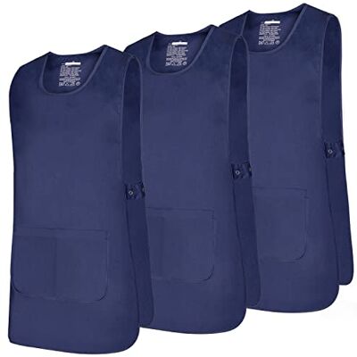 Misemiya Forfait 3 Unités TABLIER NETTOYAGE UNIFORME DE TRAVAIL CLINIQUE HÔPITAL NETTOYAGE VÉTÉRINAIRE SANTÉ HÔTELLERIE Ref.868 Large, Bleu marine - Publicité Misemiya Forfait 3 Unités TABLIER NETTOYAGE UNIFORME DE TRAVAIL CLINIQUE HÔPITAL NETTOYAGE VÉTÉRINAIRE SANTÉ HÔTELLERIE Ref.868 Large, Bleu marine - Publicité