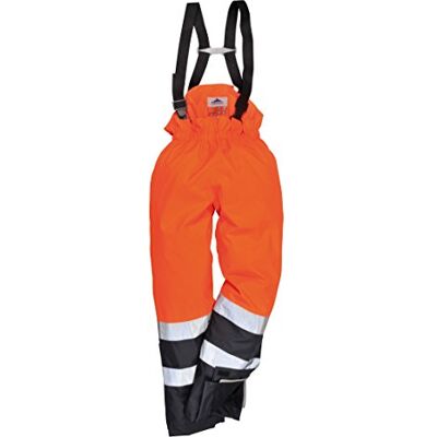 Portwest S782 Pantalon Bavette Bizflame Rain Risques Coutures Étanchées Orange/Marine, 2XL, EN ISO 14116, Doublure Coton Flamme Résistant, Ceinture Élastiquée, Tissu Respirant, Boucle Ergonomique - Publicité Portwest S782 Pantalon Bavette Bizflame Rain Risques Coutures Étanchées Orange/Marine, 2XL, EN ISO 14116, Doublure Coton Flamme Résistant, Ceinture Élastiquée, Tissu Respirant, Boucle Ergonomique - Publicité