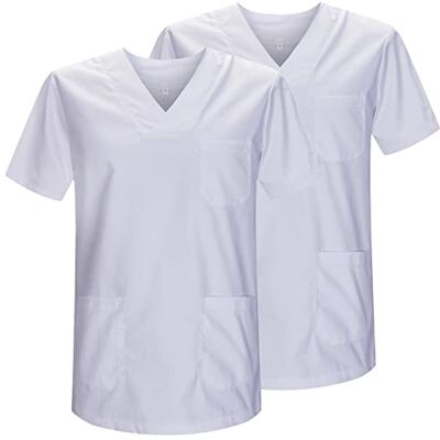 Misemiya Pack 2 Pcs SANITAIRE CASACA Unisexe Uniformes SANITAIRES Uniforme SANITAIRE Uniforme MEDICALE Réf 817 * 2 XX-Large, Blanc 21 - Publicité Misemiya Pack 2 Pcs SANITAIRE CASACA Unisexe Uniformes SANITAIRES Uniforme SANITAIRE Uniforme MEDICALE Réf 817 * 2 XX-Large, Blanc 21 - Publicité