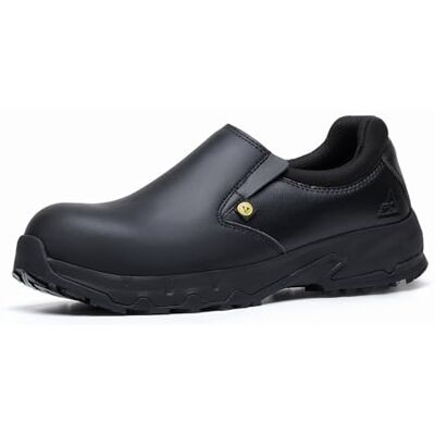 Shoes for Crews Brandon Unisex Black Composite Toe – Chaussure de sécurité Confortable avec Bout en Composite, antiperforation, Non métallique, antidérapante, S3L FO SR LG ESD - Publicité Shoes for Crews Brandon Unisex Black Composite Toe – Chaussure de sécurité Confortable avec Bout en Composite, antiperforation, Non métallique, antidérapante, S3L FO SR LG ESD - Publicité