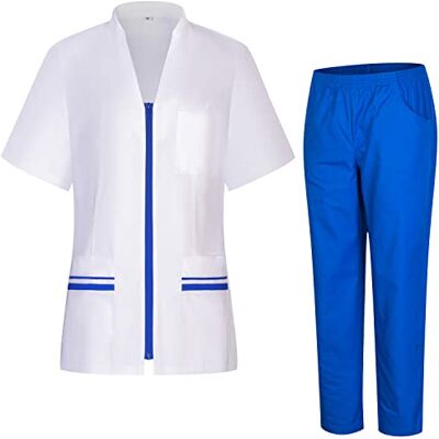 Misemiya Uniform Scrub Set Unisexe Uniforme médical avec Haut et Pantalon 712-8312 XX-Large, Bleu Royal 22 - Publicité Misemiya Uniform Scrub Set Unisexe Uniforme médical avec Haut et Pantalon 712-8312 XX-Large, Bleu Royal 22 - Publicité
