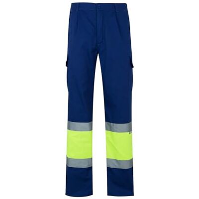 VELILLA 157 Pantalon Haute Visibilité Bleu Roi et Jaune Fluo Taille L Pantalon bicolore multipoches, bandes réfléchissantes, certifié EN 20471, ceinture élastique, vêtements de travail - Publicité VELILLA 157 Pantalon Haute Visibilité Bleu Roi et Jaune Fluo Taille L Pantalon bicolore multipoches, bandes réfléchissantes, certifié EN 20471, ceinture élastique, vêtements de travail - Publicité