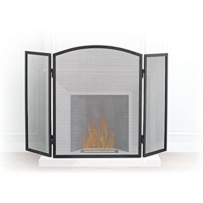 Relaxdays 10022304 Pare-étincelles cheminée acier barrière sécurité pare-feu protection grille 3 pièces HxL 62 x 96 cm, noir - Publicité Relaxdays 10022304 Pare-étincelles cheminée acier barrière sécurité pare-feu protection grille 3 pièces HxL 62 x 96 cm, noir - Publicité
