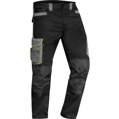 ACE Pantalon de Travail Genesis pour Homme Pantalon Cargo avec Ceinture Élastique Multipoche Noir 50 - Publicité ACE Pantalon de Travail Genesis pour Homme Pantalon Cargo avec Ceinture Élastique Multipoche Noir 50 - Publicité