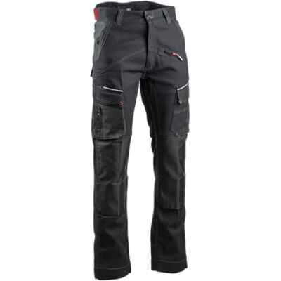 LMA WORKWEAR 1880 Pantalon de Travail Stretch avec Poches Genouillères 1783 Cortex Multipoches, Ultra-Résistant Empiècements Rétro-Réfléchissants Idéal BTP, Industrie, Artisanat - Publicité LMA WORKWEAR 1880 Pantalon de Travail Stretch avec Poches Genouillères 1783 Cortex Multipoches, Ultra-Résistant Empiècements Rétro-Réfléchissants Idéal BTP, Industrie, Artisanat - Publicité