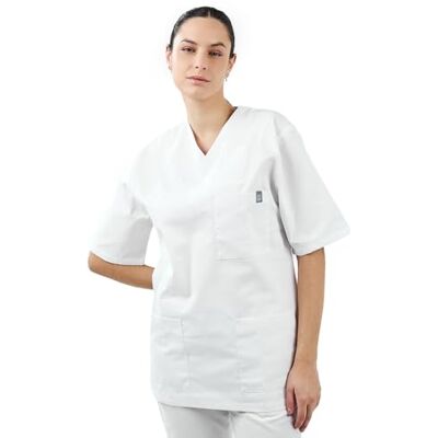 MYLOOKPRO.COM PRENONS SOIN DE VOTRE IMAGE MYLOOKPRO Tunique Professionnelle Blanche Unisexe Lisbonne – Tunique Médicale PolyCoton Col V Manches Courtes – 3 Poches Fonctionnelles – Tenue Infirmier Esthéticien Laboratoire Confort - Publicité MYLOOKPRO.COM PRENONS SOIN DE VOTRE IMAGE MYLOOKPRO Tunique Professionnelle Blanche Unisexe Lisbonne – Tunique Médicale PolyCoton Col V Manches Courtes – 3 Poches Fonctionnelles – Tenue Infirmier Esthéticien Laboratoire Confort - Publicité