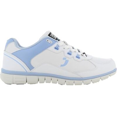 Oxypas Safety Jogger Sunny Chaussures de sécurité pour Femmes Résistantes à la déchirure, légères et Confortables Idéales pour Les Soins, la médecine et la Restauration Bleu Clair 42 EU - Publicité Oxypas Safety Jogger Sunny Chaussures de sécurité pour Femmes Résistantes à la déchirure, légères et Confortables Idéales pour Les Soins, la médecine et la Restauration Bleu Clair 42 EU - Publicité