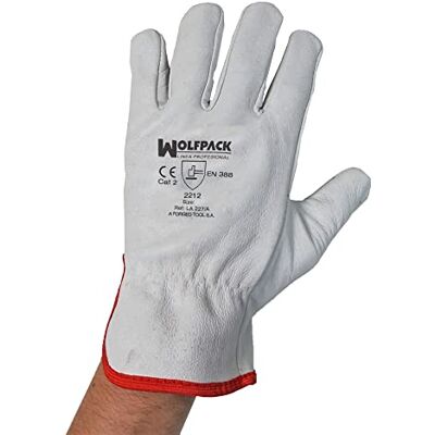 WOLFPACK LINEA PROFESIONAL Gants Travail Cuir FLOR 7" Avec Cintre - Publicité WOLFPACK LINEA PROFESIONAL Gants Travail Cuir FLOR 7" Avec Cintre - Publicité