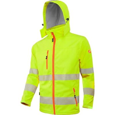 ACE Neon Lite Veste de sécurité Veste de sécurité softshell avec réflecteurs et capuche amovible EN ISO 20471 Jaune XL - Publicité ACE Neon Lite Veste de sécurité Veste de sécurité softshell avec réflecteurs et capuche amovible EN ISO 20471 Jaune XL - Publicité