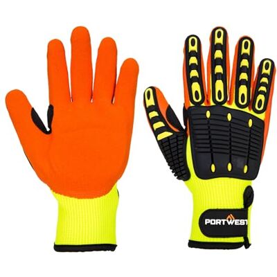 Portwest Gant Anti Impact Grip, Couleur: Jaune/Orange, Taille: XL, A721Y1RXL - Publicité Portwest Gant Anti Impact Grip, Couleur: Jaune/Orange, Taille: XL, A721Y1RXL - Publicité