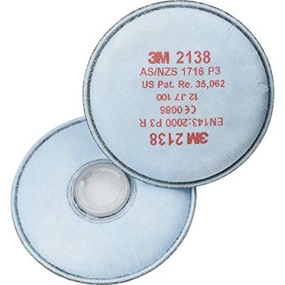 3M 3 m 2138 baïonnette filtre à particules (lot de 2) - Publicité 3M 3 m 2138 baïonnette filtre à particules (lot de 2) - Publicité