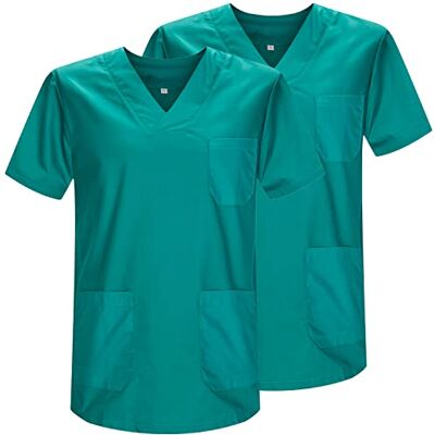Misemiya Pack 2 Pcs SANITAIRE CASACA Unisexe Uniformes SANITAIRES Uniforme SANITAIRE Uniforme MEDICALE Réf 817 * 2 Small, Vert 21 - Publicité Misemiya Pack 2 Pcs SANITAIRE CASACA Unisexe Uniformes SANITAIRES Uniforme SANITAIRE Uniforme MEDICALE Réf 817 * 2 Small, Vert 21 - Publicité
