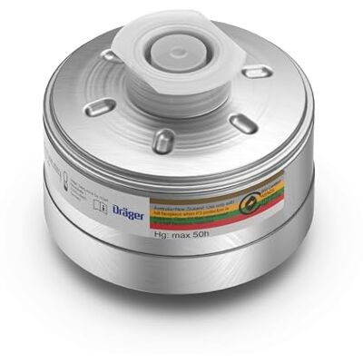 Dräger X-plore Rd40 Filtre de combination A2B2E2K2 HG P3 R D Filtre avec raccord standard fileté Rd40, recharge pour masque de protection mono-filtre, certifié EN14387 - Publicité Dräger X-plore Rd40 Filtre de combination A2B2E2K2 HG P3 R D Filtre avec raccord standard fileté Rd40, recharge pour masque de protection mono-filtre, certifié EN14387 - Publicité