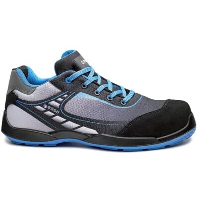 Base Protection , Bowling Chaussure de Sécurité pour Hommes et Femmes, Noir et Bleu, Taille 44 - Publicité Base Protection , Bowling Chaussure de Sécurité pour Hommes et Femmes, Noir et Bleu, Taille 44 - Publicité