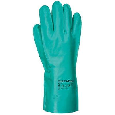 Portwest A810 Gant Nitrosafe Chimique Nitrile Résistant Aux Huiles Vert, XL, Certifié CE Pour Conformité, EN ISO 21420 Dextérité 5 Pour Gestes Précis, 320 mm, Doublure Ouatinée, Motif Texturé - Publicité Portwest A810 Gant Nitrosafe Chimique Nitrile Résistant Aux Huiles Vert, XL, Certifié CE Pour Conformité, EN ISO 21420 Dextérité 5 Pour Gestes Précis, 320 mm, Doublure Ouatinée, Motif Texturé - Publicité