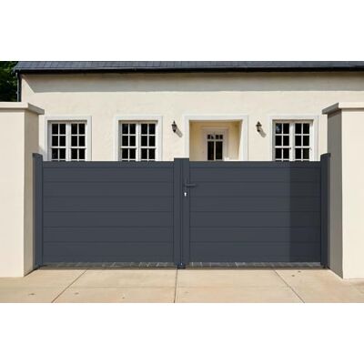 Porte en aluminium Casanoov Eiger 300B115 - Moderne et Privée - Publicité Porte en aluminium Casanoov Eiger 300B115 - Moderne et Privée - Publicité