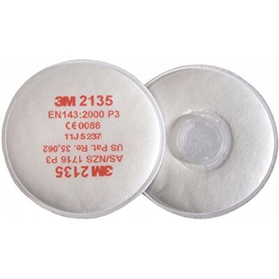 3M 2135 Lot de 10 filtres à particules solides et liquides Type P3R - Publicité 3M 2135 Lot de 10 filtres à particules solides et liquides Type P3R - Publicité