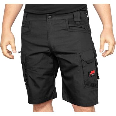 ACE Constructor Plus Short de Travail pour Hommes Bermuda de Travail avec Poches Cargo & Ceinture Stretch pour l'été Noir 60 - Publicité ACE Constructor Plus Short de Travail pour Hommes Bermuda de Travail avec Poches Cargo & Ceinture Stretch pour l'été Noir 60 - Publicité