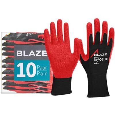 ACE Blaze Gants de travail Gants de protection pour le travail EN 388 Taille 08/M (Lot de 10) - Publicité ACE Blaze Gants de travail Gants de protection pour le travail EN 388 Taille 08/M (Lot de 10) - Publicité