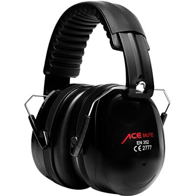 ACE Casque antibruit Mute Casque antibruit pour Le Travail et Le tir Sportif en 352-1 Noir - Publicité ACE Casque antibruit Mute Casque antibruit pour Le Travail et Le tir Sportif en 352-1 Noir - Publicité