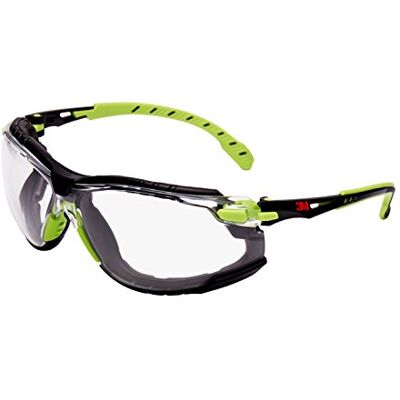 3M Solus S1201skt Lunettes de sécurité, anti-buée, verres transparents, Vert/cadre noir - Publicité 3M Solus S1201skt Lunettes de sécurité, anti-buée, verres transparents, Vert/cadre noir - Publicité