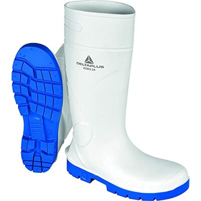 Deltaplus Delta Plus Kemis S4 CI SRC Bottes de sécurité antidérapantes Couleur : Blanc-Bleu Taille : 39 - Publicité Deltaplus Delta Plus Kemis S4 CI SRC Bottes de sécurité antidérapantes Couleur : Blanc-Bleu Taille : 39 - Publicité
