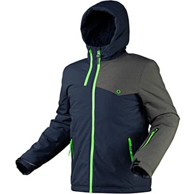 NEO TOOLS Parka de travail pour homme, veste à membrane avec capuche, taille S à XXXL, 00% polyester, rembourrage PrimaLoft, respirant (5 000 g/m²/24 h), imperméable (colonne d'eau 8 000 mm) - Publicité NEO TOOLS Parka de travail pour homme, veste à membrane avec capuche, taille S à XXXL, 00% polyester, rembourrage PrimaLoft, respirant (5 000 g/m²/24 h), imperméable (colonne d'eau 8 000 mm) - Publicité