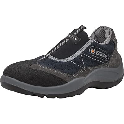 Base Protection , Mechanic Chaussure de Sécurité pour Hommes et Femmes, Gris et Bleu, Taille 43 - Publicité Base Protection , Mechanic Chaussure de Sécurité pour Hommes et Femmes, Gris et Bleu, Taille 43 - Publicité
