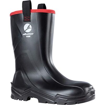ALBATROS Bottes de sécurité PU Titan Rigger S5 CI SRC Noir Noir, 42 EU - Publicité ALBATROS Bottes de sécurité PU Titan Rigger S5 CI SRC Noir Noir, 42 EU - Publicité