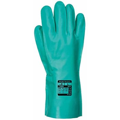 Portwest A810 Gant Nitrosafe Chimique Nitrile Résistant Aux Huiles Vert, 2XL, Certifié CE Pour Conformité, EN ISO 21420 Dextérité 5 Pour Gestes Précis, 320 mm, Doublure Ouatinée, Motif Texturé - Publicité Portwest A810 Gant Nitrosafe Chimique Nitrile Résistant Aux Huiles Vert, 2XL, Certifié CE Pour Conformité, EN ISO 21420 Dextérité 5 Pour Gestes Précis, 320 mm, Doublure Ouatinée, Motif Texturé - Publicité