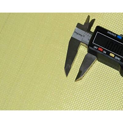 STICKERSLAB GHIRARDI StickersLab Tissu Aramide fibre de KEVLAR 240 g/m² plain 1 m² pour gilet pare-balles (1100 mm (110 cm) x 1 mètre) - Publicité STICKERSLAB GHIRARDI StickersLab Tissu Aramide fibre de KEVLAR 240 g/m² plain 1 m² pour gilet pare-balles (1100 mm (110 cm) x 1 mètre) - Publicité