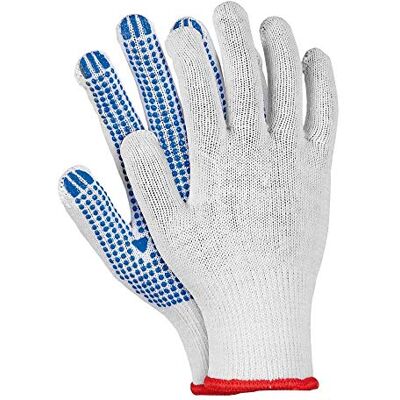 REIS Rdzn8 Lot de 12 gants de protection Blanc/bleu Taille 8 - Publicité REIS Rdzn8 Lot de 12 gants de protection Blanc/bleu Taille 8 - Publicité